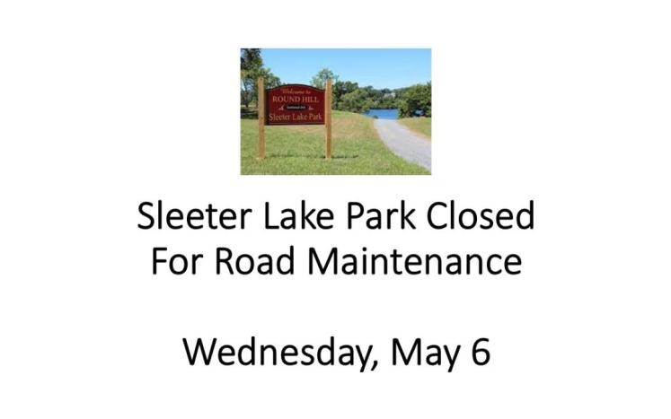Sleeter Lake Park Closed May 6